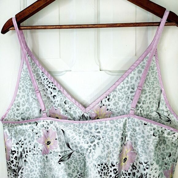 Jones New York Silky Floral Leopard Print Camisole Top Sz XL - Picture 5 of 10